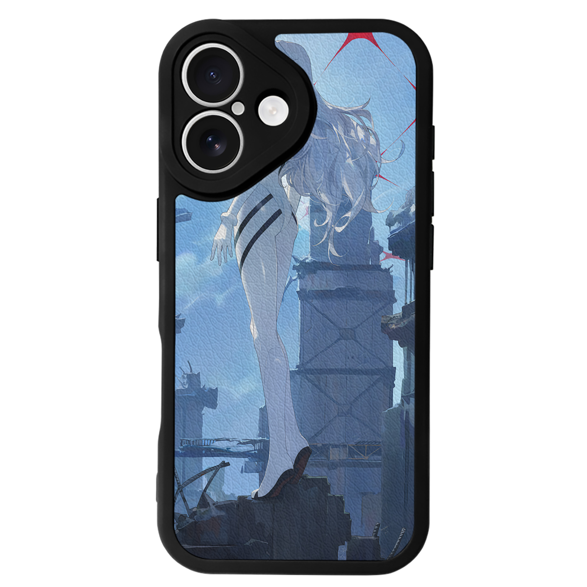 （画像用） EVA 新世紀エヴァンゲリオン 【iPhone 16シリーズ対応】シリコンスマホケース（レザー調） 材質：シリコン